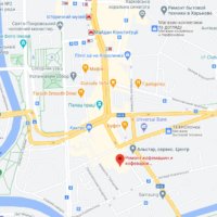 ремонт кофемашин в Харькове карта